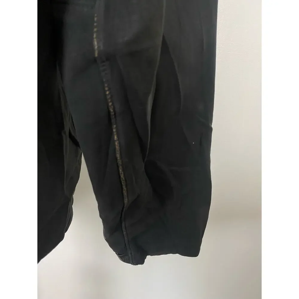 Men The North Face black softshell zip-up performance jacket coat, XL